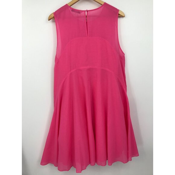 Trina Turk Mauvie Swing Trapeze Dress Sleeveless Lightweight Cotton Pink XXL NEW - Picture 10 of 10